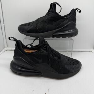 Nike Air Max 270 Shoes Mens 8.5 Black Athletic Running Walking Sneakers